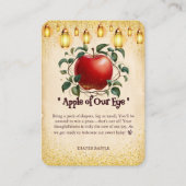 Vintager Zauberappel unserer Babydusche Begleitkarte (Vorderseite)