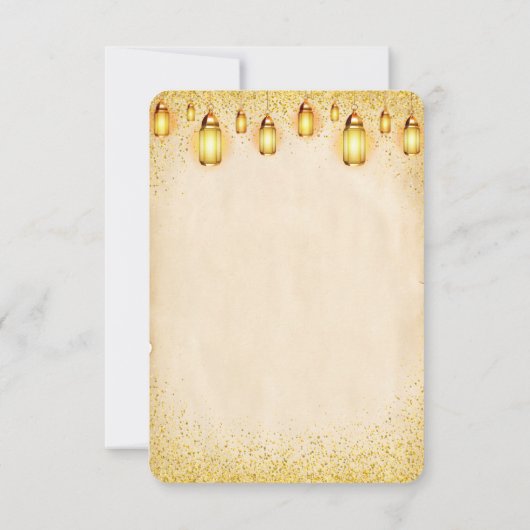 Vintager Zauberappel unserer Babydusche Dankeskarte (Rückseite)