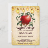 Vintager Zauberappel unserer Babydusche Einladung (Vorderseite)