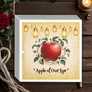 Vintager Zauberappel unserer Babydusche Serviette