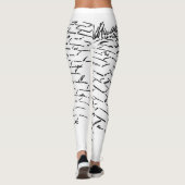 Vintager Zauberer des Oz-Gelbziegelstraßenmusters Leggings (Rückseite)