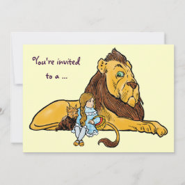 Vintager Zauberer für die Geburtstagsfeier von Oz Einladung