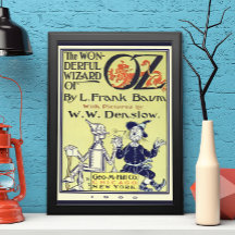 Vintager Zauberer für Oz Buchcover Art, Titelseite