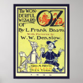 Vintager Zauberer für Oz Buchcover Art, Titelseite Poster (Vorne)