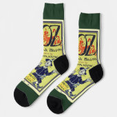Vintager Zauberer für Oz Buchcover Art, Titelseite Socken (Linkes Detail)