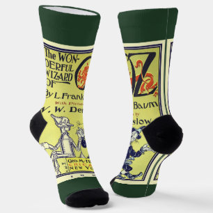Vintager Zauberer für Oz Buchcover Art, Titelseite Socken