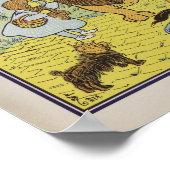 Vintager Zauberer für Oz Illustration Poster