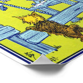 Vintager Zauberer für Oz Illustration Poster (Ecke)