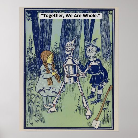 Vintager Zauberer für OZ Poster - Gemeinsam sind w (Vorne)