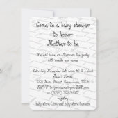 Vintager Zauberer für Oz Tinman Babydusche Einladung (Rückseite)