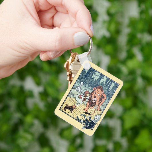 Vintager Zauberer für Oz-Zeichen, Gelbe Ziegelstra Schlüsselanhänger (Hand)