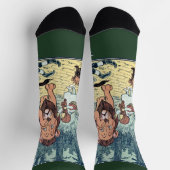 Vintager Zauberer für Oz-Zeichen, Gelbe Ziegelstra Socken (Oben)