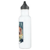 Vintager Zauberer für Oz-Zeichen, Gelbe Ziegelstra Trinkflasche (Rechts)