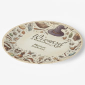 Vintager Zauberer Hexen Party Magical Wands Hats Pappteller (Schrägansicht)