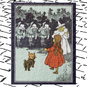 Vintager Zauberer Oz Dorothy Toto Glinda Munchkins Puzzle