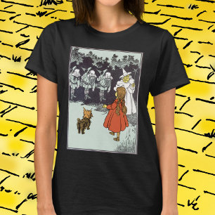 Vintager Zauberer Oz Dorothy Toto Glinda Munchkins T-Shirt