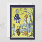 Vintager Zauberer Oz, Dorothy Toto trifft Scarecro (Vorderseite)
