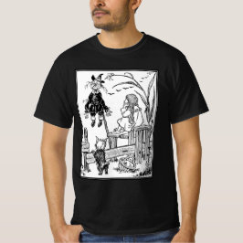 Vintager Zauberer Oz, Dorothy Toto trifft Scarecro T-Shirt