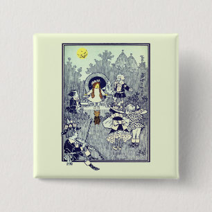 Vintager Zauberer Oz, Dorothy trifft die Munchkins Button