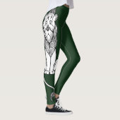 Vintager Zauberer Oz, feige Löwe Leggings (Rechts)