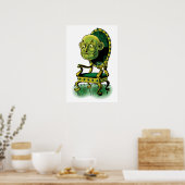 Vintager Zauberer Oz, Grumpy Wizard Emerald Throne Poster (Küche)