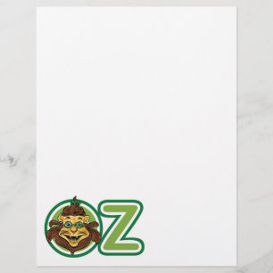 Vintager Zauberer Oz, Löwe im Buchstaben O Flyer