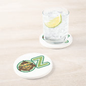 Vintager Zauberer Oz, Löwe im Buchstaben O Getränkeuntersetzer (Seite)