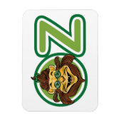 Vintager Zauberer Oz, Löwe im Buchstaben O Magnet (Vertikal)