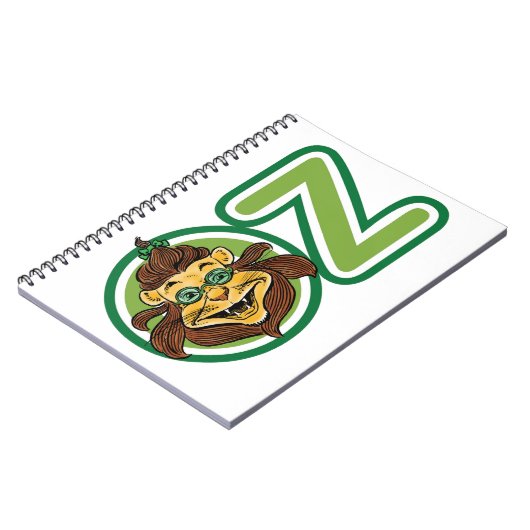 Vintager Zauberer Oz, Löwe im Buchstaben O Notizblock (Linke Seite)