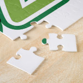 Vintager Zauberer Oz, Löwe im Buchstaben O Puzzle (Seite)