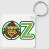 Vintager Zauberer Oz, Löwe im Buchstaben O Schlüsselanhänger (Rückseite)