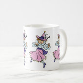 Vintager Zauberer Oz, Niedliches Tanzmädchen Munch Kaffeetasse (VorderseiteRechts)