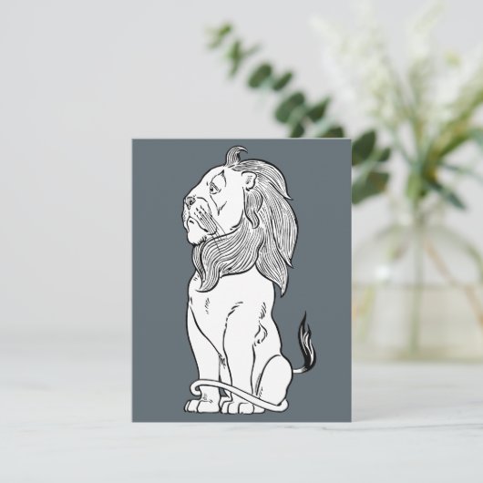 Vintager Zauberer Oz, tapfere feige Löwe (Stehend Vorderseite)