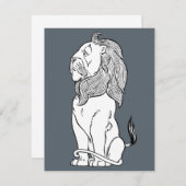 Vintager Zauberer Oz, tapfere feige Löwe (Vorne/Hinten)