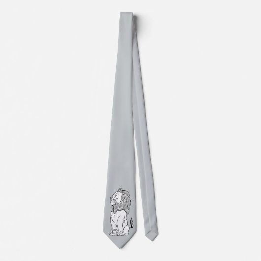 Vintager Zauberer Oz, tapfere feige Löwe Krawatte (Vorderseite)