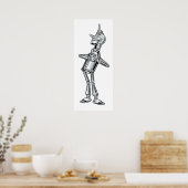 Vintager Zauberer Oz, Tinman Happy Smile hat Herz Poster (Küche)