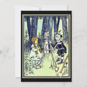 Vintager Zauberer Oz trifft Dorothy den Tinman