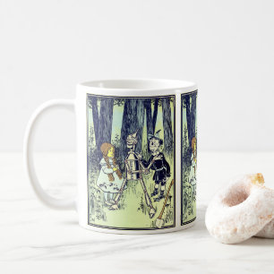 Vintager Zauberer Oz trifft Dorothy den Tinman Kaffeetasse