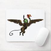 Vintager Zauberer von Oz, böse fliegende Affe Mousepad (Mit Mouse)