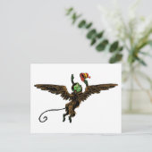 Vintager Zauberer von Oz, böse fliegende Affe Postkarte (Stehend Vorderseite)