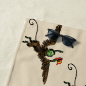 Vintager Zauberer von Oz, böse fliegende Affe Strandtuch (Beispiel)