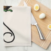 Vintager Zauberer von Oz, böser Affenhut Geschirrtuch (Viertel Falte)