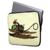 Vintager Zauberer von Oz, böser Affenhut Laptopschutzhülle (Vorderseite Links)