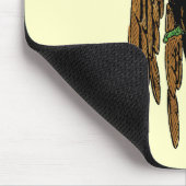 Vintager Zauberer von Oz, böser Affenhut Mousepad (Ecke)