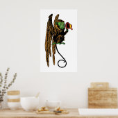 Vintager Zauberer von Oz, böser Affenhut Poster (Küche)