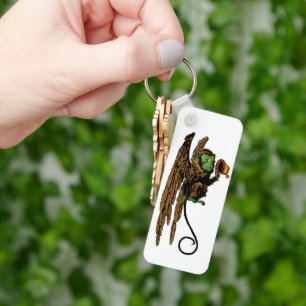 Vintager Zauberer von Oz, böser Affenhut Schlüsselanhänger