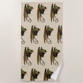 Vintager Zauberer von Oz, böser Affenhut Strandtuch (Vorderseite)