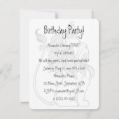 Vintager Zauberer von Oz, Boy Birthday Party Einladung (Rückseite)