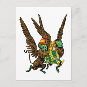 Fliegender Affe Postkarten Zazzle De