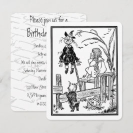 Vintager Zauberer von Oz Dorothy Geburtstagsparty Einladung